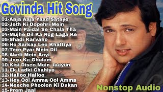 Govinda hit Song mp3  Superhit Bollywood Song Collection  Nonstop Audio [upl. by Leirza]