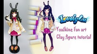 13】How to make anime figureYoaihime【Clay Tutorial DIYLovely4u】 [upl. by Esahc]