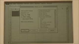 Apple Macintosh Portable 1989 Start Up and Demonstration [upl. by Gierc101]