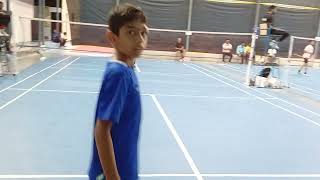 Under 13 badminton Chiranjivi Lingayat vs Vedant Patil [upl. by Utimer]