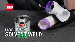 How to Solvent Weld with Oatey Products [upl. by Schurman]