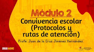 Modulo 2  Convivencia escolar Protocolos y rutas de atención [upl. by Esiuqram293]