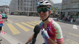 Katarzyna Niewiadoma  Interview at the start  Stage 3  Tour de Suisse Women 2023 [upl. by Eanod997]