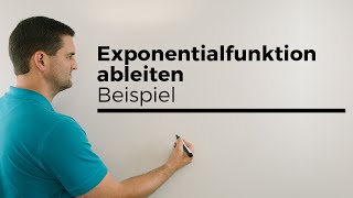 Exponentialfunktion ableiten Beispiel mit zweimal ex Ableitung eFunktion  Mathe by Daniel Jung [upl. by Dinin]