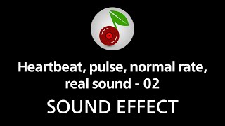 🎧 Heartbeat pulse normal rate real sound  02 SOUND EFFECT [upl. by Leone]