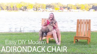 Easy DIY Modern Adirondack Chairs [upl. by Crow]