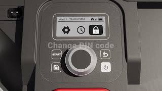 WORX Landroid Vision 9 LCD setting instruction [upl. by Eirrok]