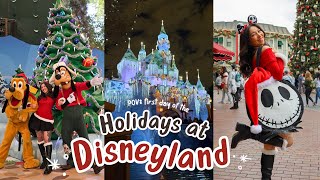 VLOG Holidays begin at Disneyland disneybounding characters amp a chaotic first day POV [upl. by Ecirbaf]