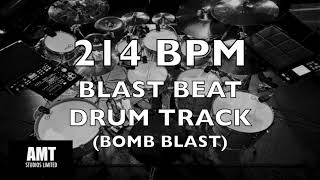 214 BPM BLAST BEAT DRUM TRACK BOMB BLAST [upl. by Wehner]