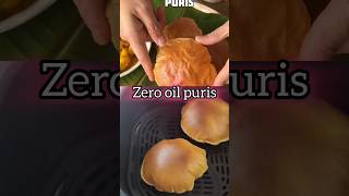 Zero oil puris in air fryer shortsfeed food like recipe viralvideo trending [upl. by Randene]