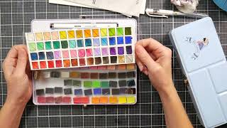 Do We Really Need 52 colors Meiliang 52 Watercolor Kit [upl. by Galang]