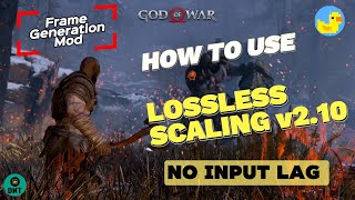 Lossless Scaling v210  How to optimize settings for God of War  No input Lag [upl. by Emyam967]