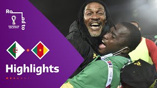 Algeria v Cameroon  FIFA World Cup Qatar 2022 Qualifier  Match Highlights [upl. by Ailime]