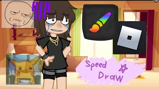 Una pequeña artista juega speed draw en roblox xd  humor roblox dibujo  Monistar parte 2 [upl. by Ednutey]