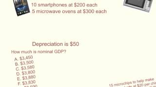 Calculation of GDP expenditure approach smartphones and microwaves [upl. by Adler]