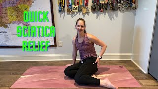 Easy Sciatica Stretches for Quick Pain Relief [upl. by Elagiba]