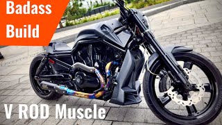 Custom V Rod Muscle motorcycle harleydavidson vrod bike harleycustom diy exhaustsound [upl. by Moreen]