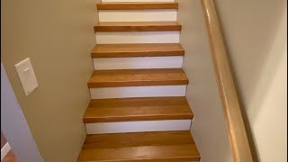 Complete DIY stair remodelrenovation [upl. by Napier627]