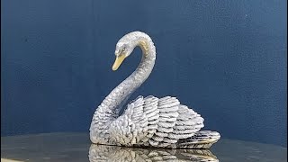 SILVER SWAN SCULPTURE Made by England [upl. by Slohcin839]