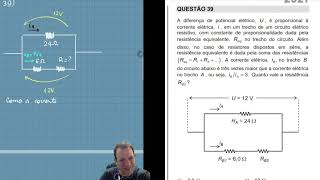 UNICAMP 2021  Questão 39  Primeira Fase  Resolução  Física [upl. by Daveen]