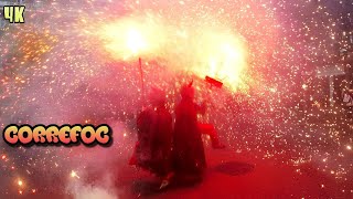 Correfoc de Barcelona  Festes Major de Navas 2024 Spain 4K [upl. by Landa486]