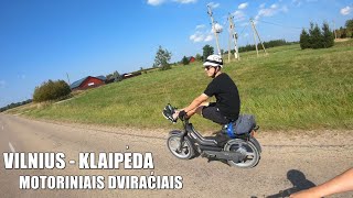 MOTORINIŲ DVIRAČIŲ KELIONĖ VILNIUS  KLAIPEDA 1 [upl. by Okomom]