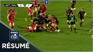 PRO D2  Résumé Rouen Normandie RugbyOyonnax Rugby 2516  J08  Saison 20212022 [upl. by Ahsyat]