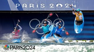 Kayak cross CRAZINESS Get to know the newest Olympic sport  Paris Olympics  NBC Sports [upl. by Porche]