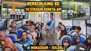 Berkunjung ke 10 Stasiun Kereta Api yang ada di Makassar [upl. by Iey]