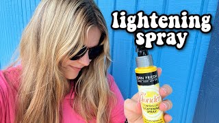 John Frieda Go Blonder Lightening Spray 1 Month Results Lighten Your Roots Without Bleach [upl. by Onahpets]