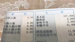 給与明細 マグロ漁船の乗務員の気絶した給料 [upl. by Esyle]