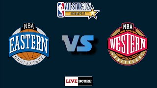 Western All Stars vs Eastern All Stars  NBA All Stars 2024 Live Scoreboard [upl. by Annodal359]