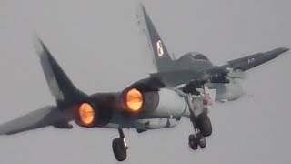 EXTREMELY CLOSE UP MiG29 FULCRUM  CAPT ADRIAN ROJEKs LAST amp BEST DISPLAY  AIRPOWER 2016 [upl. by Kcaz]