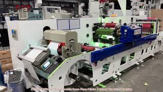 ZY350P1 350mm 1 Color Flexo Printer amp 1 Set Rotary Die Cutter Machine Test [upl. by Chon749]