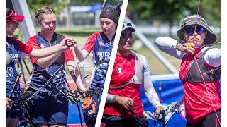 USA v Mexico – recurve women team gold  Santiago 2022 Pan American Championships [upl. by Mela]