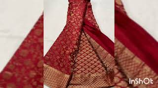 Latest Brocade Saree Designs 2024 [upl. by Schalles71]