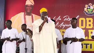 MUSIC LEGEND MUSILIU HARUNA ISHOLA LIVE PERFORMANCE AT THE CORONATION OF OBA HRM SAKIRU OYEWOLE [upl. by Notnirt129]