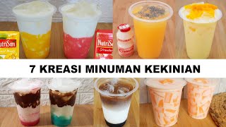 7 KREASI RESEP MINUMAN KEKINIAN SEGAR  BISA BUAT IDE JUALAN [upl. by Ytissahc616]