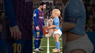 Messi vs Haaland All Versions 👶🏻😂 [upl. by Sylirama]