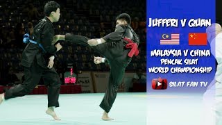 JUFFERI V QUAN XUANYU  MALAYSIA V CHINA  PENCAK SILAT WORLD CHAMPIONSHIPS 2018 [upl. by Arianne]