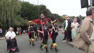 Sowerby Bridge Rushbearing 2022 The rushcart descends the hill towards the Navigation Inn [upl. by Anceline]