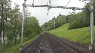 Lokführerstandsfahrt Rotkreuz  Luzern [upl. by Oirottiv]