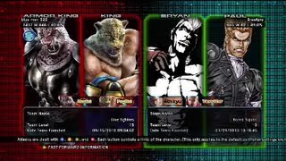 Tekken Tag Tournament 2  blue man 322  King X Armor King  VS Brawlpro  Bryan X Paul [upl. by Yllom]