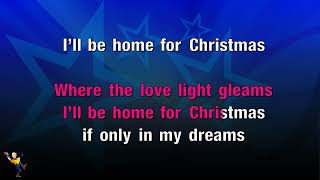 Ill Be Home For Christmas  Frank Sinatra KARAOKE [upl. by Ruddy]