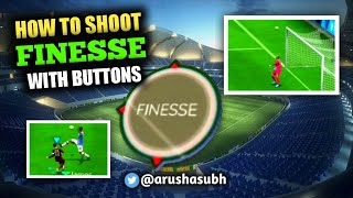 HOW TO SHOOT FINESSE WITH SHOOT BUTTON FIFA MOBILE 20 [upl. by Laud]