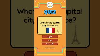 What is the capital city of France quiz brainteaser learnenglish country capitalcity [upl. by Burn]