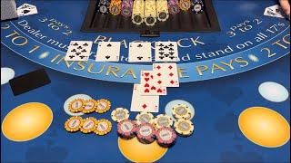 BLACKJACK  500000 BUY IN  EPIC ROLLERCOASTER CASINO SESSION WITH THRILLING 150000 ALL IN BET [upl. by Llenaj525]