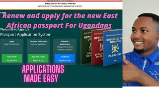 Step by Step on how to Renew and Apply 4 The New Ugandan EastAfrican passport based outside Uganda [upl. by Greer]