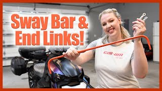 CanAm Ryker Modification BRP Sway Bar amp Baja Ron End Link Installation and Review [upl. by Yahc]