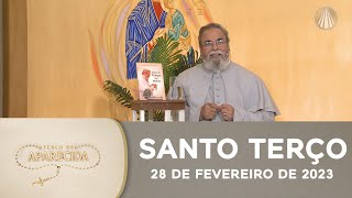 Terço de Aparecida com Pe Antonio Maria  28 de fevereiro de 2024 Mistérios Gloriosos [upl. by Jarrid502]